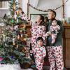 imageBurts Bees Baby and Family Matching Holiday Organic Cotton PajamasModern Forest