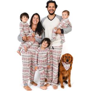 imageBurts Bees Baby and Family Matching Holiday Organic Cotton PajamasAspen Cabin