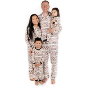 imageBurts Bees Baby and Family Matching Holiday Organic Cotton PajamasBold Fair Isle