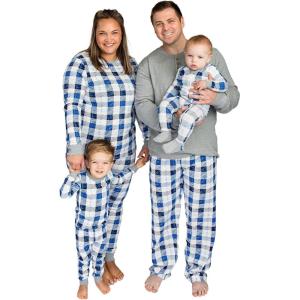 imageBurts Bees Baby and Family Matching Holiday Organic Cotton PajamasFrozen Plaid
