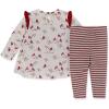imageBurts Bees Baby Baby Girls Long Sleeve Top and Pant Set 100 Organic CottonSnowy Songbirds