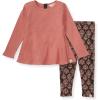 imageBurts Bees Baby Baby Girls Long Sleeve Top and Pant Set 100 Organic CottonFloral Arches Set