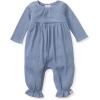 imageBurts Bees Baby babygirls Jumpsuit 100 Organic Cotton Onepiece Long Sleeve Quilted Outfit CoverallDusty Indigo