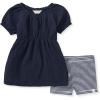 imageBurts Bees Baby babygirls Top and Shorts Set Tunic and Shorts Bundle 100 Organic CottonMidnight
