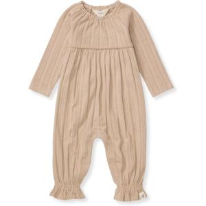 imageBurts Bees Baby babygirls Jumpsuit 100 Organic Cotton Onepiece Long Sleeve Quilted Outfit CoverallDelicate Doe Rib