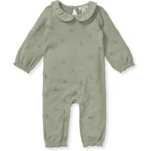 imageBurts Bees Baby babygirls Jumpsuit 100 Organic Cotton Onepiece Long Sleeve Quilted Outfit CoverallMarine Green