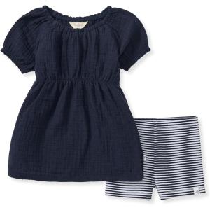 imageBurts Bees Baby babygirls Top and Shorts Set Tunic and Shorts Bundle 100 Organic CottonMidnight