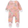 imageBurts Bees Baby Girls Organic Cotton Sleep and Play Footed PajamasDesert Moths