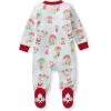 imageBurts Bees Baby Girls Organic Cotton Sleep and Play Footed PajamasSanta in the Sky