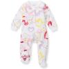 imageBurts Bees Baby Girls Organic Cotton Sleep and Play Footed PajamasBee Mine
