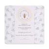 imageBurts Bees Baby  Changing Pad Cover 100 Organic Jersey Cotton Changing Pad Liner for Standard 16 x 32 Inch Changing MatsHeather Grey Honeybee