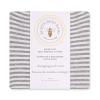 imageBurts Bees Baby  Changing Pad Cover 100 Organic Jersey Cotton Changing Pad Liner for Standard 16 x 32 Inch Changing MatsHeather Grey Stripe
