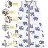 imageBurts Bees Baby Unisex Beekeeper Wearable Blanket Organic Cotton  Light Weight or Medium Weight  Newborn EssentialsQuilted Elephants