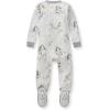 imageBurts Bees Baby babyboys Sleeper Pjs 100 Organic Cotton Onepiece Footie Zip Up Jumpsuit Snug Fit PajamasSilly Seagulls