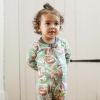 imageBurts Bees Baby babyboys Sleeper Pjs 100 Organic Cotton Onepiece Footie Zip Up Jumpsuit Snug Fit PajamasTouchdown