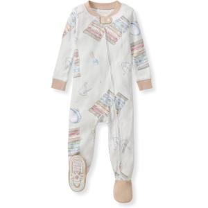 imageBurts Bees Baby babyboys Sleeper Pjs 100 Organic Cotton Onepiece Footie Zip Up Jumpsuit Snug Fit PajamasMaking Music