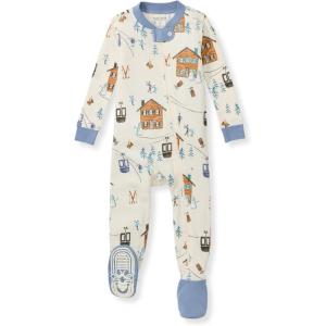 imageBurts Bees Baby babyboys Sleeper Pjs 100 Organic Cotton Onepiece Footie Zip Up Jumpsuit Snug Fit PajamasOut in the Alps