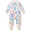 imageBurts Bees Baby Girls Organic Cotton Sleep and Play Footed PajamasEaster Eggs