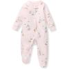 imageBurts Bees Baby Girls Organic Cotton Sleep and Play Footed PajamasKarate Creatures