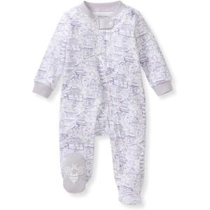 imageBurts Bees Baby Girls Organic Cotton Sleep and Play Footed PajamasKyoto