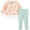 imageBurts Bees Baby Baby Girls Top and Pant Set Tunic and Leggings Bundle 100 Organic CottonMontana Meadow