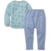 imageBurts Bees Baby babyboys Shirt and Pant Set Long Sleeve Top ampamp Bottom Outfit Bundle 100 Organic CottonIcy Trees
