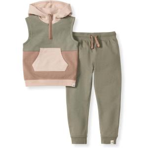 imageBurts Bees Baby babyboys Shirt and Pant Set Long Sleeve Top ampamp Bottom Outfit Bundle 100 Organic CottonSleeveless Colorblocked