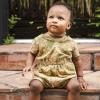 imageBurts Bees Baby Baby Girls Romper 100 Organic Cotton Onepiece Shortall and Layette Set Girl OutfitVibrant Garden