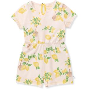 imageBurts Bees Baby Baby Girls Romper 100 Organic Cotton Onepiece Shortall and Layette Set Girl OutfitIsland Lemons