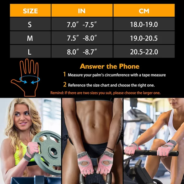 ihuan New Breathable Workout Gloves for Women &amp; Men - No More Sweaty &amp; Full Palm Protection Gym Exercise, Fitness, Weightlifting, Pull-ups, Deadlifting, Rowing