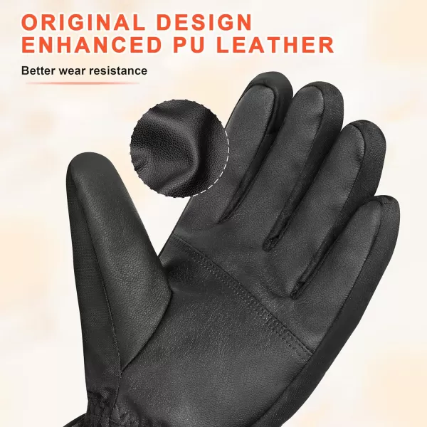 ihuan Waterproof Ski Gloves for Men and Women - Winter Snow Gloves for Cold Weather, Snowboard Gloves with Touchscreen Fingers for Snowboarding Skiing