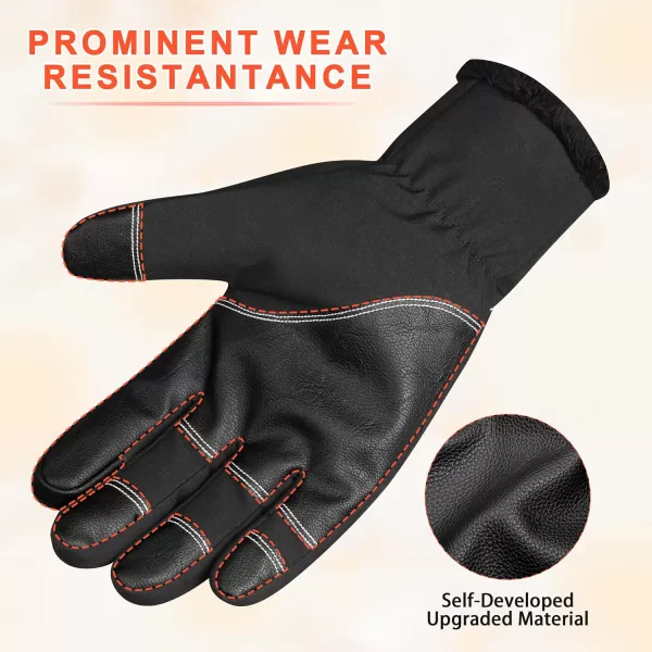 ihuan Winter Gloves Waterproof Windproof Mens Women - Warm Gloves Cold Weather, Touch Screen Fingers, Driving Biking Running