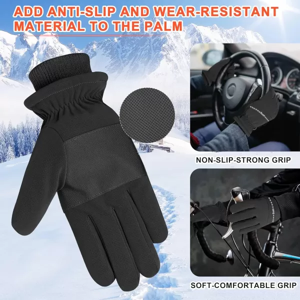 ihuan Winter Gloves Waterproof Windproof Mens Women - Warm Gloves Cold Weather, Touch Screen Fingers, Driving Biking Running