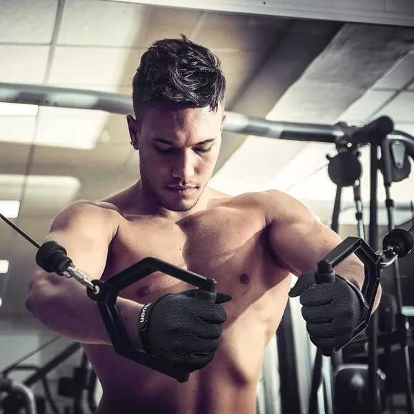 ihuan Workout Gloves for Men Full-Finger: Weight Lifting Gloves for Men, Gym Lifting Gloves Full Hand Gloves for Weightlifting, Deadlift