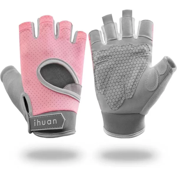 ihuan New Breathable Workout Gloves for Women &amp; Men - No More Sweaty &amp; Full Palm Protection Gym Exercise, Fitness, Weightlifting, Pull-ups, Deadlifting, Rowing