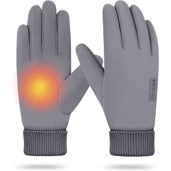 ihuan Winter Gloves for Men Women - Cold Weather Gloves for Running Cycling, Waterproof Snow Warm Gloves Touchscreen Finger