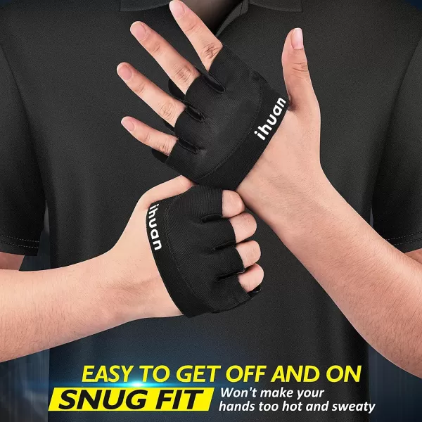 ihuan New Weight Lifting Gym Workout Gloves Men &amp; Women, Partial Glove Just for The Calluses Spots, Great for Weightlifting, Exercise, Training, Fitness
