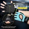 imageihuan Breathable Weight Lifting Gloves Fingerless Workout Gym Wrist Support  Enhance Palm Protection  Extra Grip for Fitness Training  Rowing  Pullupsgreen