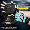 imageihuan Breathable Weight Lifting Gloves Fingerless Workout Gym Wrist Support  Enhance Palm Protection  Extra Grip for Fitness Training  Rowing  Pullupsgreen