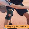 imageihuan Knee Braces for Knee Pain Women Men  Open Patella Knee Compression Sleeve with Adjustable Straps for Working Out Knee Support with Side Stabilizers for Meniscus Tear MCL ACL ArthritisBlack