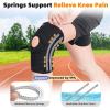 imageihuan Knee Braces for Knee Pain Women Men  Open Patella Knee Compression Sleeve with Adjustable Straps for Working Out Knee Support with Side Stabilizers for Meniscus Tear MCL ACL ArthritisBlack
