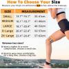 imageihuan Knee Braces for Knee Pain Women Men  Open Patella Knee Compression Sleeve with Adjustable Straps for Working Out Knee Support with Side Stabilizers for Meniscus Tear MCL ACL ArthritisBlack