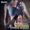 imageihuan Ventilated Weight Lifting Gym Workout Gloves with Wrist Wrap Support for Men ampamp Women Full Palm Protection for Weightlifting Training Fitness Hanging Pull upsPurple