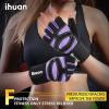 imageihuan Ventilated Weight Lifting Gym Workout Gloves with Wrist Wrap Support for Men ampamp Women Full Palm Protection for Weightlifting Training Fitness Hanging Pull upsPurple