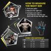 imageihuan Ventilated Weight Lifting Gym Workout Gloves with Wrist Wrap Support for Men ampamp Women Full Palm Protection for Weightlifting Training Fitness Hanging Pull upsBlack