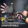 imageihuan Ventilated Weight Lifting Gym Workout Gloves with Wrist Wrap Support for Men ampamp Women Full Palm Protection for Weightlifting Training Fitness Hanging Pull upsPink