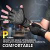 imageihuan Ventilated Weight Lifting Gym Workout Gloves with Wrist Wrap Support for Men ampamp Women Full Palm Protection for Weightlifting Training Fitness Hanging Pull upsBlack