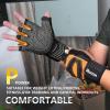 imageihuan Ventilated Weight Lifting Gym Workout Gloves with Wrist Wrap Support for Men ampamp Women Full Palm Protection for Weightlifting Training Fitness Hanging Pull upsOrange