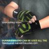 imageihuan Ventilated Weight Lifting Gym Workout Gloves with Wrist Wrap Support for Men ampamp Women Full Palm Protection for Weightlifting Training Fitness Hanging Pull upsDark green