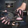 imageihuan Ventilated Weight Lifting Gym Workout Gloves with Wrist Wrap Support for Men ampamp Women Full Palm Protection for Weightlifting Training Fitness Hanging Pull upsPink